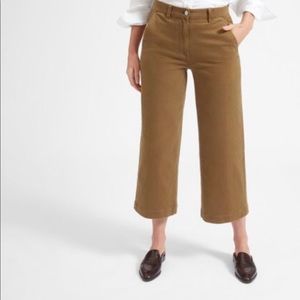Everlane cropped camel pant